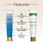 SkinEasi Activ and SkinEasi Comfoot gels with product features listed.