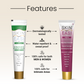 SkinEasi comfoot and rash prevention gel with product features listed alongside.
