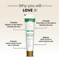 SKIN EASY gel tube with benefits listed on a beige background
